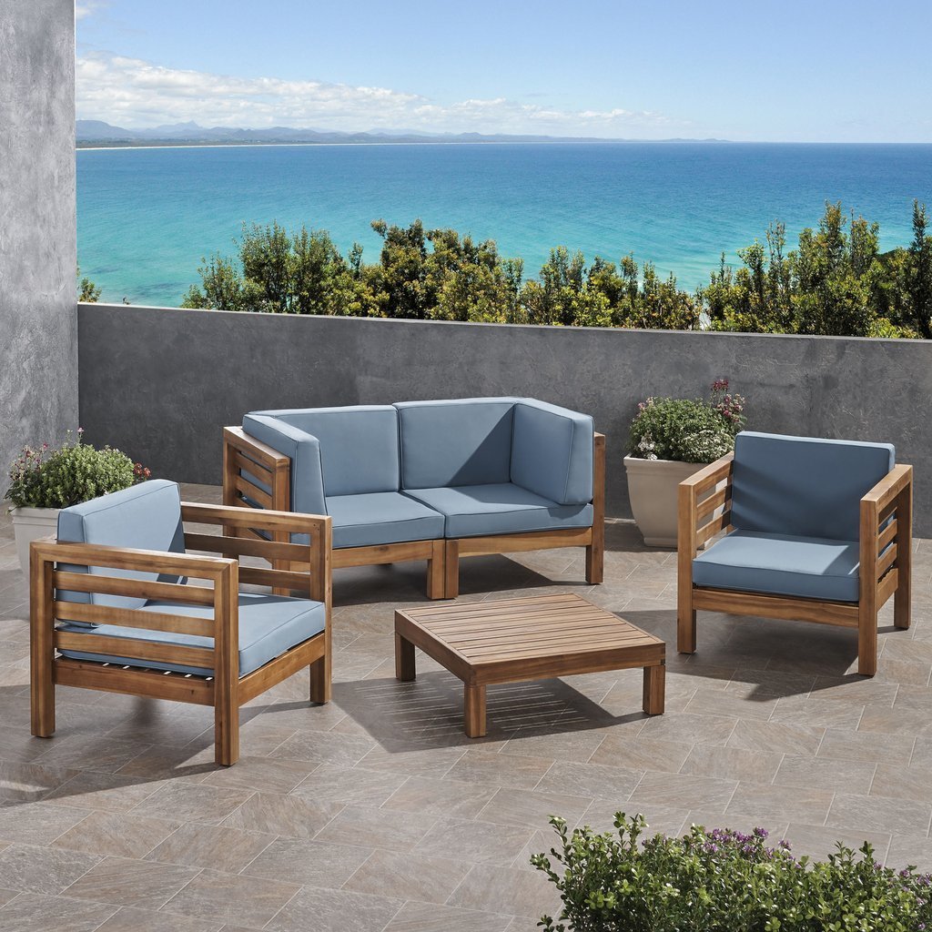 ODUNS Vista 2+1+1 Bahçe Balkon Teras Ahşap Oturma Grubu