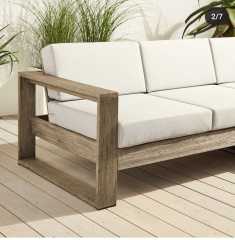 ODUNS Lotus Bahçe Balkon Teras Ahşap Köşe Koltuk